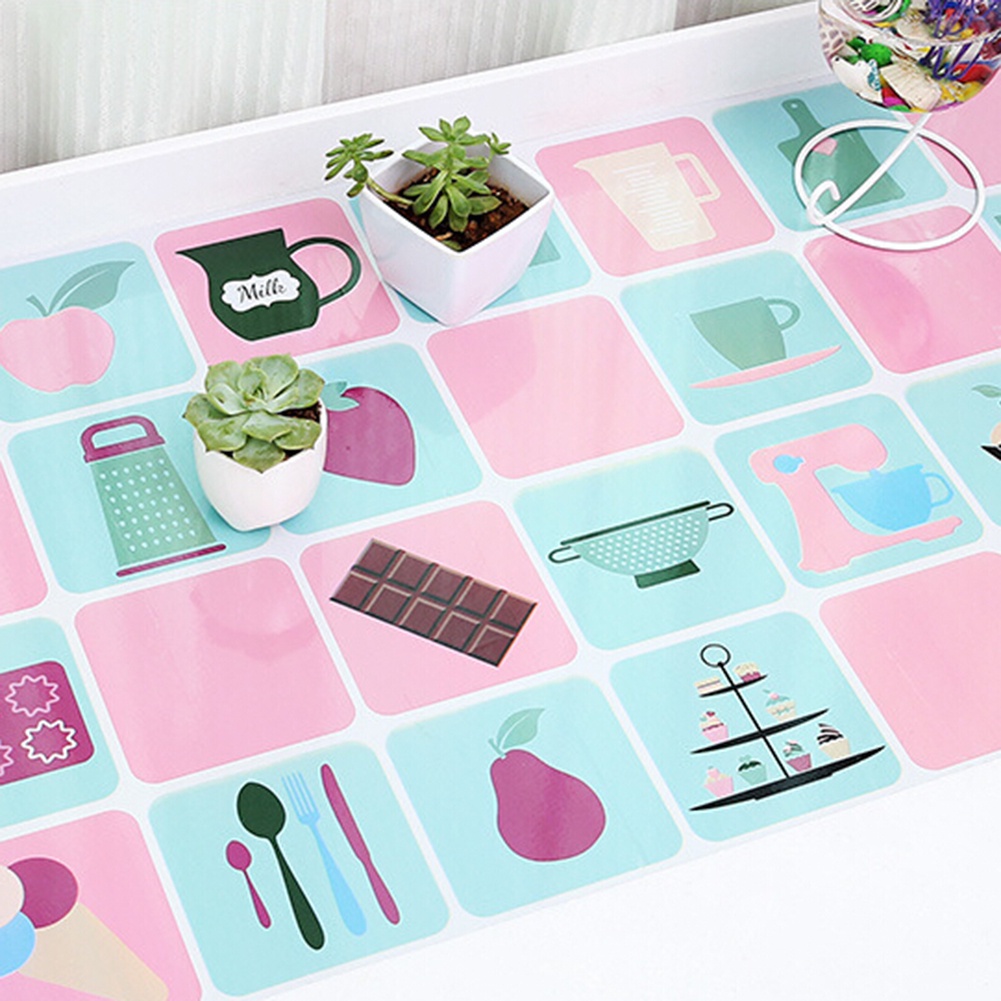 (Bất Ngờ) Hình Dán Tường Động Vật Trái Cây Snacks Chống Thấm Nước Cho Nhà Bếp