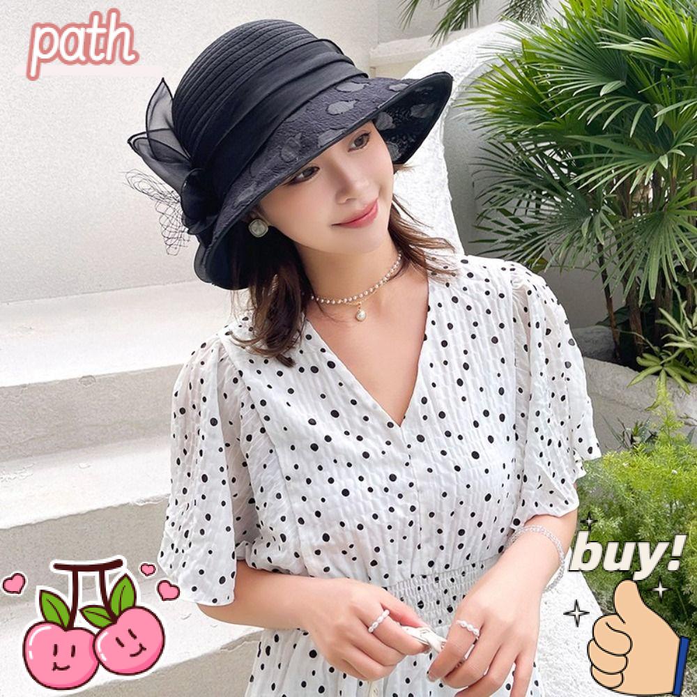 PATH Mũ Rộng Vành Phong Cách Vintage Thời Trang Mùa Hè