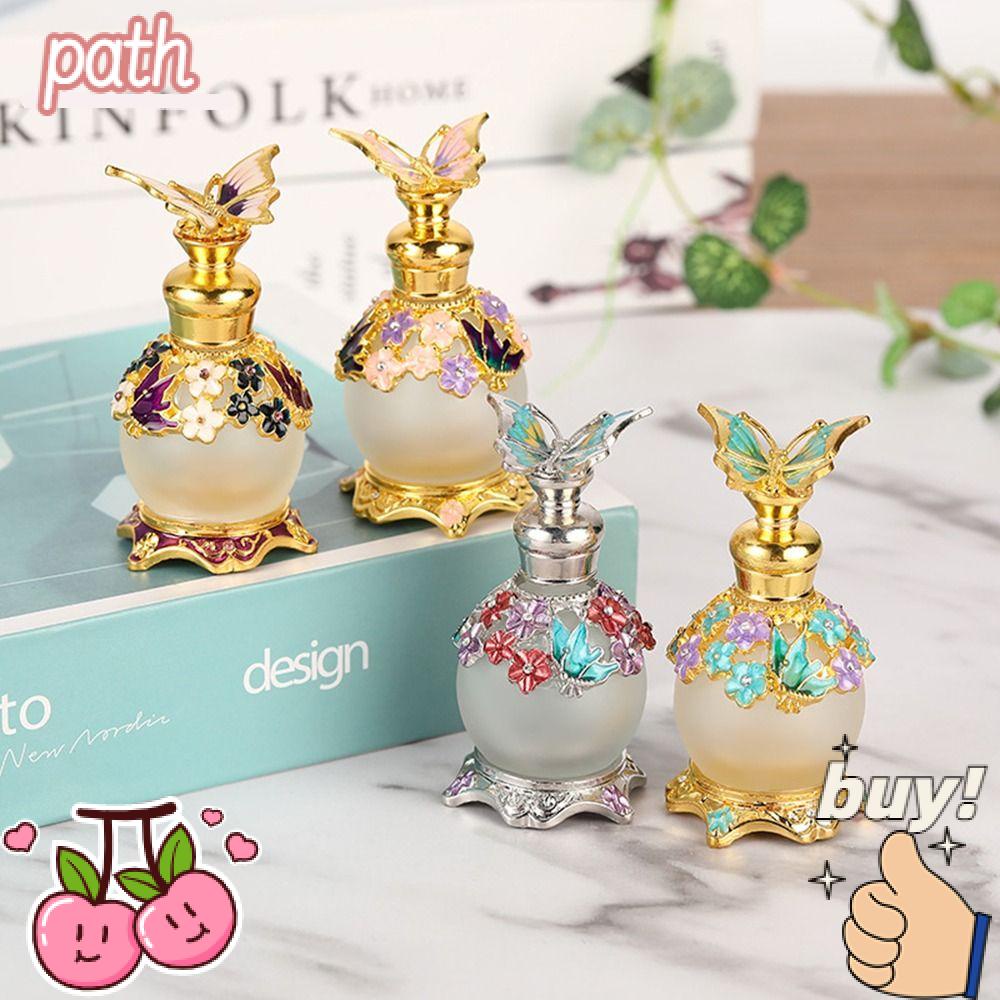 PATH Chai Nước Hoa Hình Bướm Nắp Kim Loại Sáng Tạo Phong Cách Ả Rập Cổ Điển