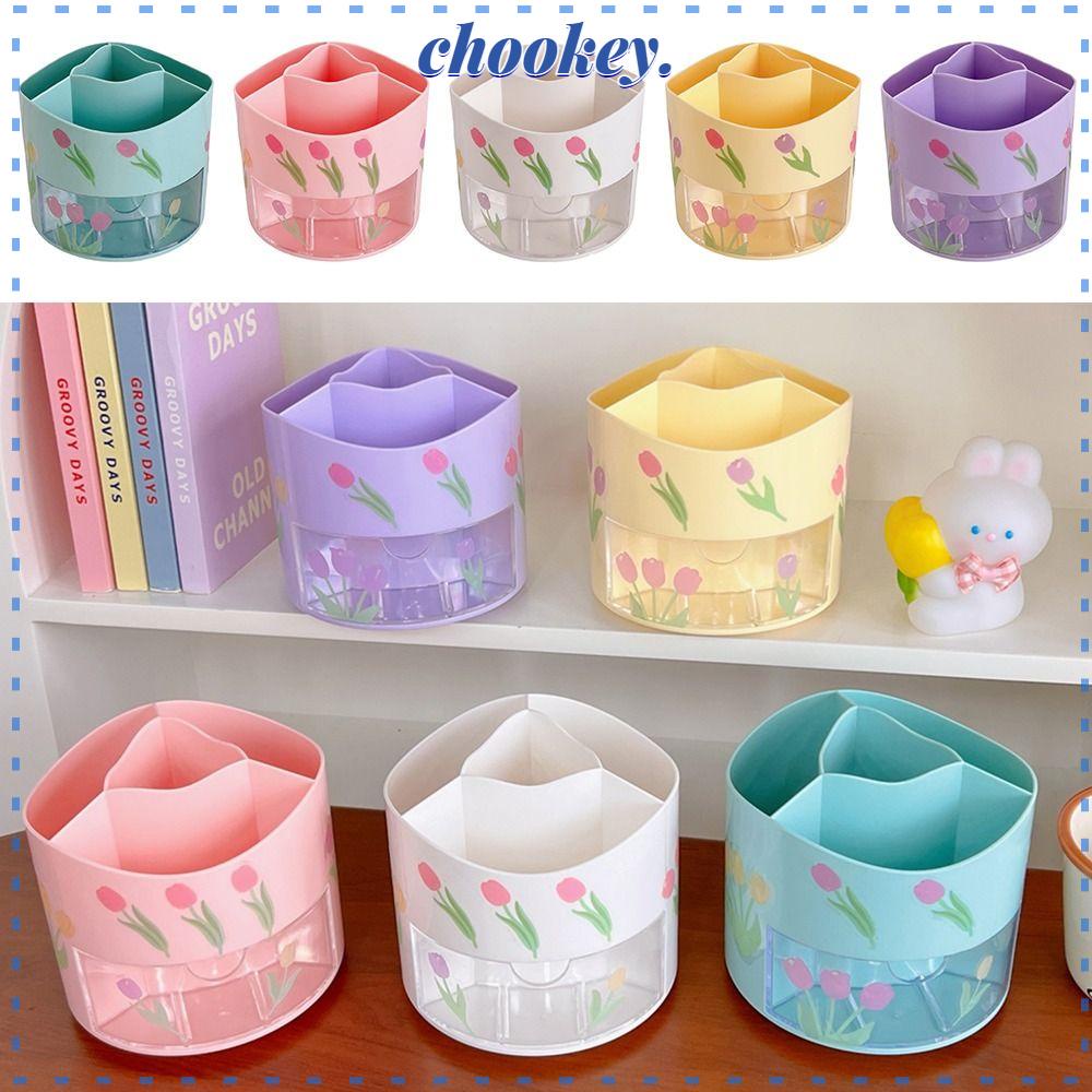 CHOOKEY Hộp Đựng Bút 5 Ngăn Sức Chứa Lớn Sắp Xếp Gọn Gàng Để Bàn Cho Trường Học / Văn Phòng