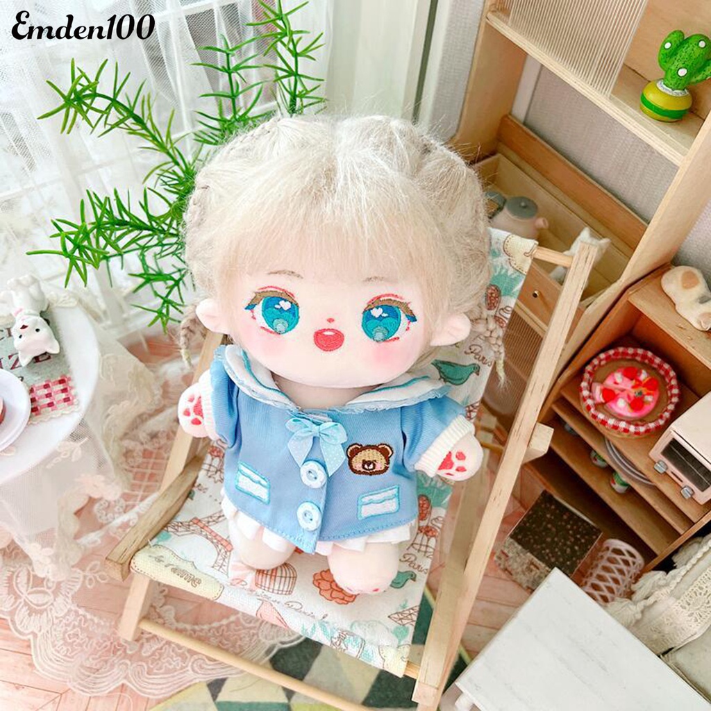 [EMDEN] Búp Bê Vải Cotton PP Mềm Mại Dễ Thương 20cm