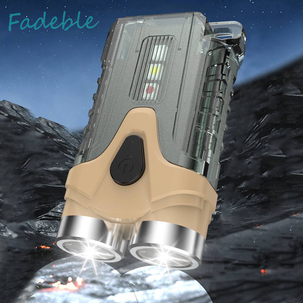 Đèn LED Cắm Trại Bỏ Túi Loại C 500mAh Chống Thấm Nước 7 Chế Độ Tiện Dụng