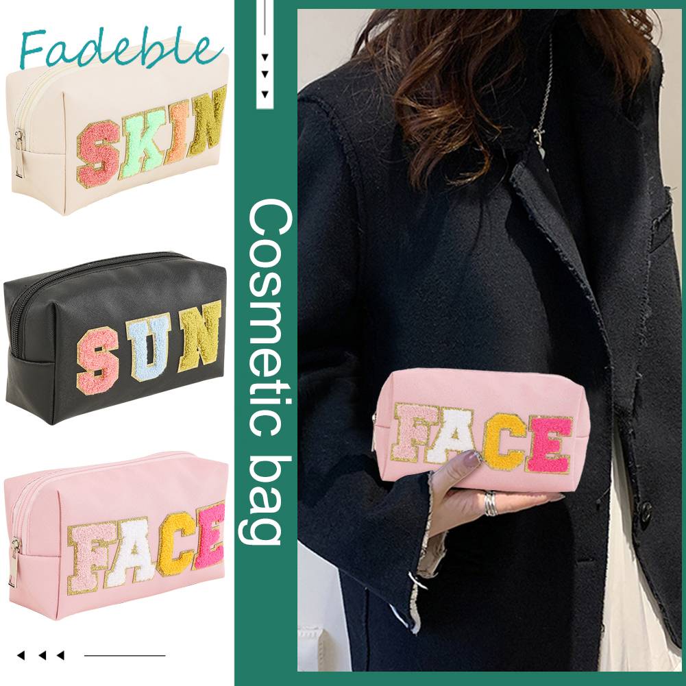 Túi Đựng Mỹ Phẩm Da PU Sức Chứa Lớn Tiện Dụng Cho Nữ