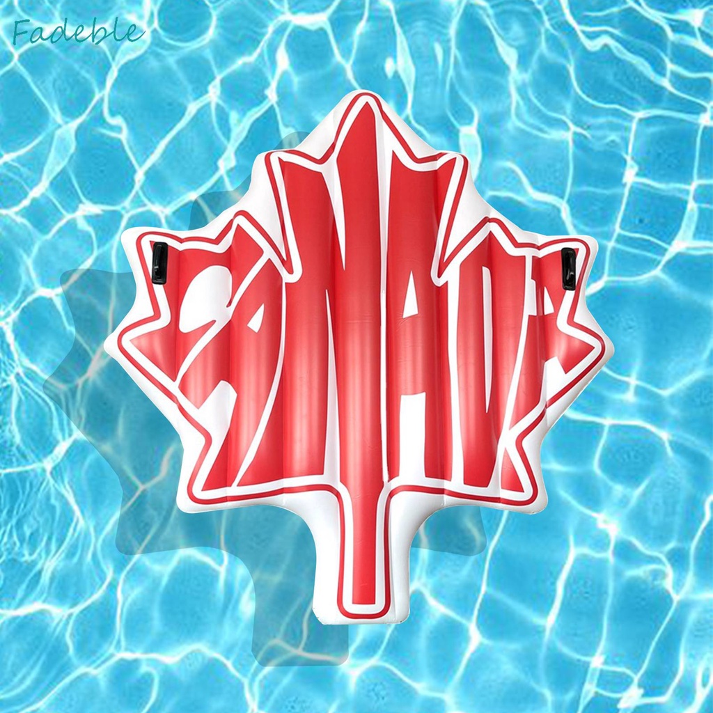 Phao Bơi Bơm Hơi Bằng PVC Hình Chiếc Lá Xinh Xắn