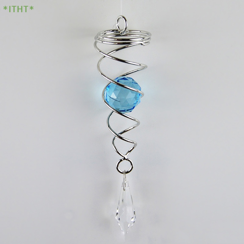 Chuông Gió Dạng Xoắn Ốc Bằng Thép Không Gỉ Treo Trang Trí Sân Vườn Mới