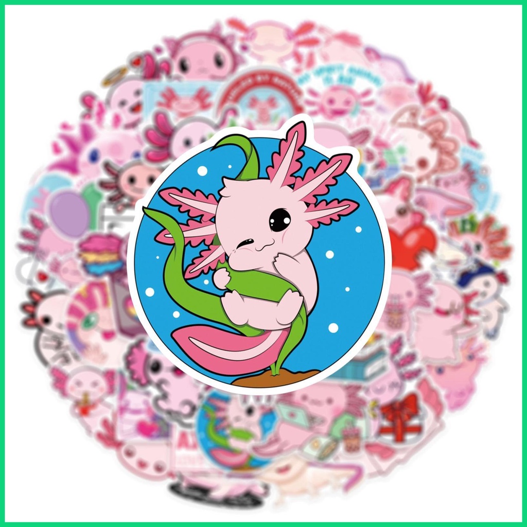 Bộ 50 Miếng Dán Bình Nước Bằng Chất Liệu Vinyl Dễ Thương Xinh Xắn