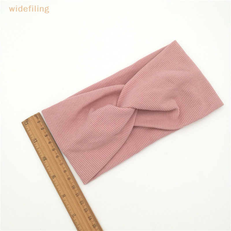 Băng Đô Cotton Mềm Mại Co Giãn Màu Trơn Thắt Nút Dành Cho Bé Gái Rửa Mặt / Trang Điểm