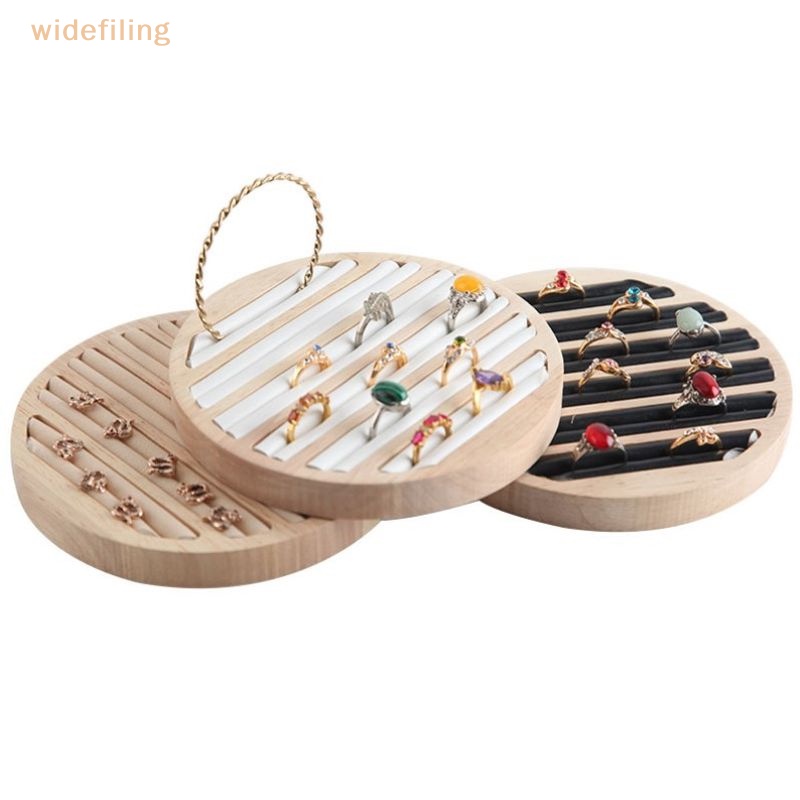 Hộp Tròn Phẳng Đựng Trang Sức Phong Cách Vintage