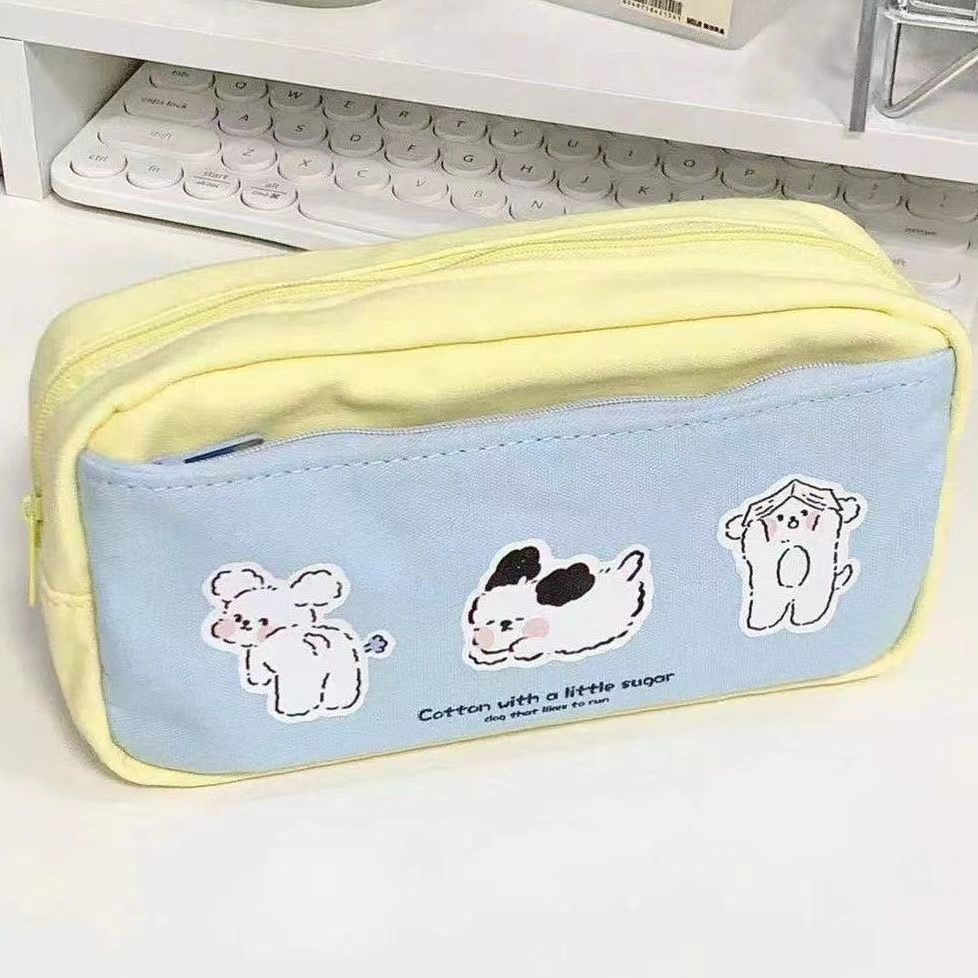 Túi Đựng Bút Hai Lớp Sức Chứa Lớn Phong Cách Nhật Bản Dễ Thương Cho Học Sinh Trung Học