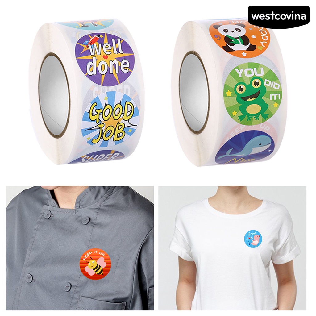 [WSTN] [WSTN]✎1 Cuộn Sticker Dán Mắt Bắt Động Vật Hoạt Hình Dễ Thương Chống Nước Không Cặn Tinh Tế Tuyệt Vời DIY