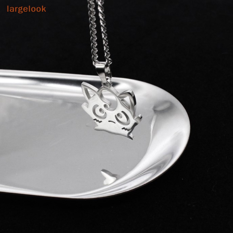 Vòng cổ Mặt Hình Anime Bằng Thép Không Gỉ Màu Bạc Thời Trang Dành Cho Nữ