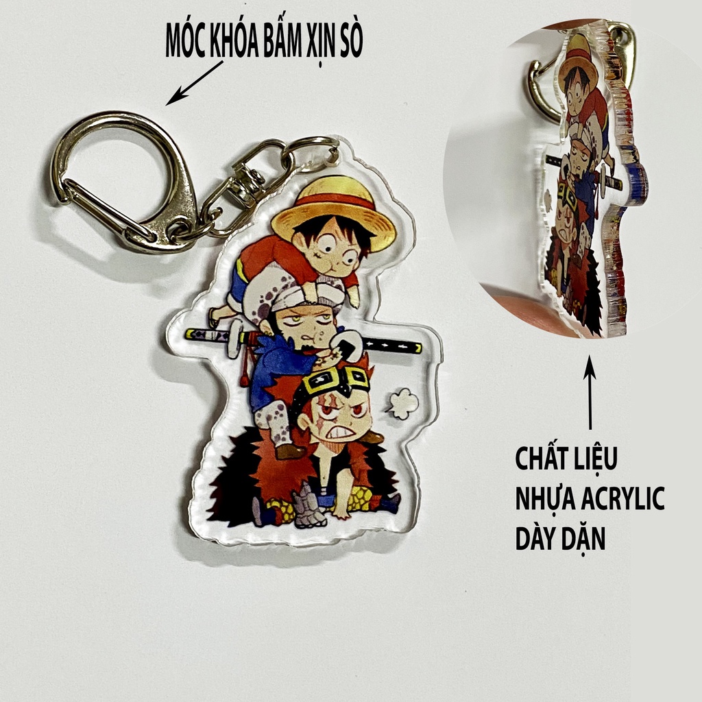 Móc Khóa Demon Slayer Thanh Gươm Diệt Quỷ Nhựa Acrylic Hai Mặt Kimetsu no Yaiba Hoạt Hình Anime Manga Dễ Thương