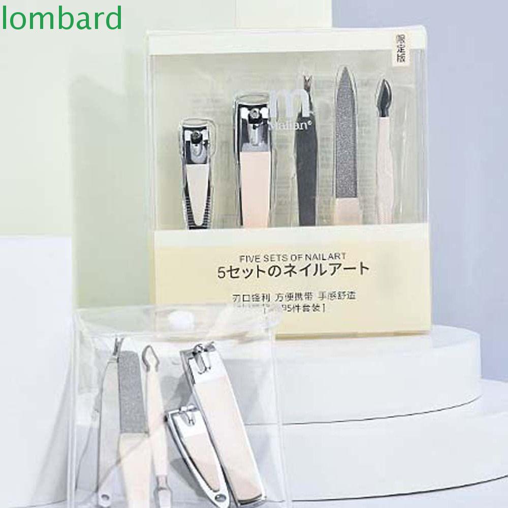 LOMBARD Bộ Dụng Cụ Chăm Sóc Móng Tay Chống Văng Tiện Lợi Du Lịch