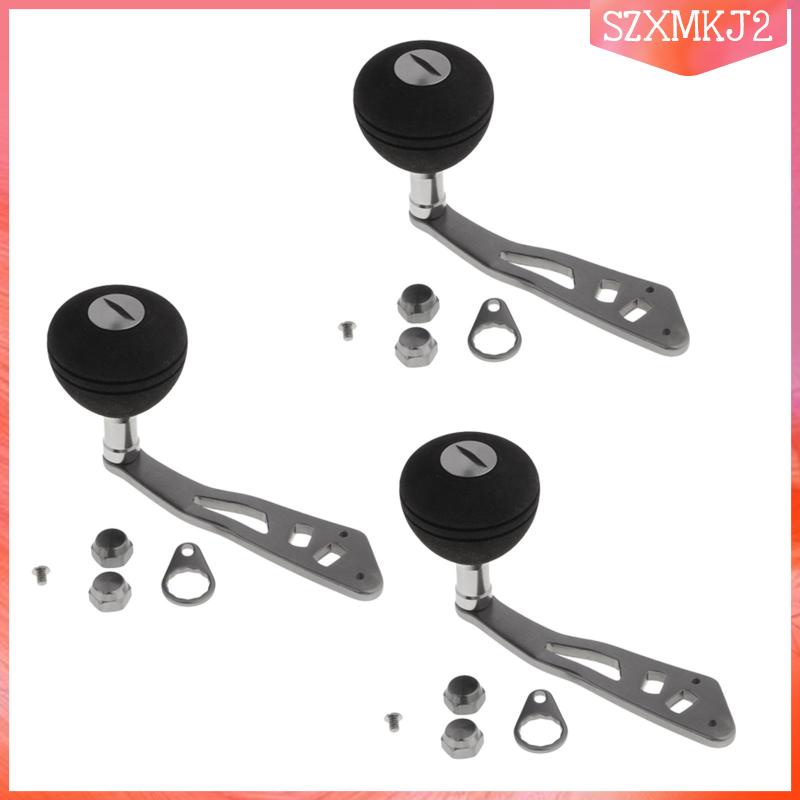 3 Nút Tay Cầm Máy Câu Cá Bằng Kim Loại EVA DIY