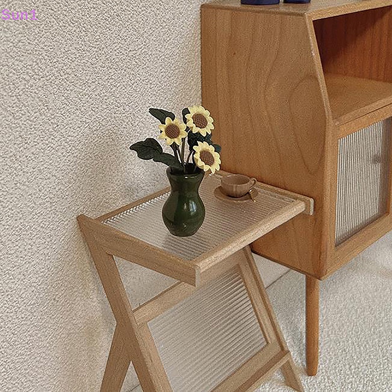 1 Chậu Hoa Hướng Dương Mini Tỉ Lệ 1: 12 Cho Nhà Búp Bê