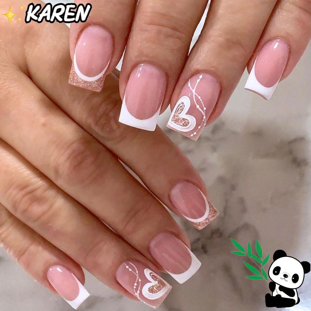 KAREN Set 24 Móng Tay Giả Edge