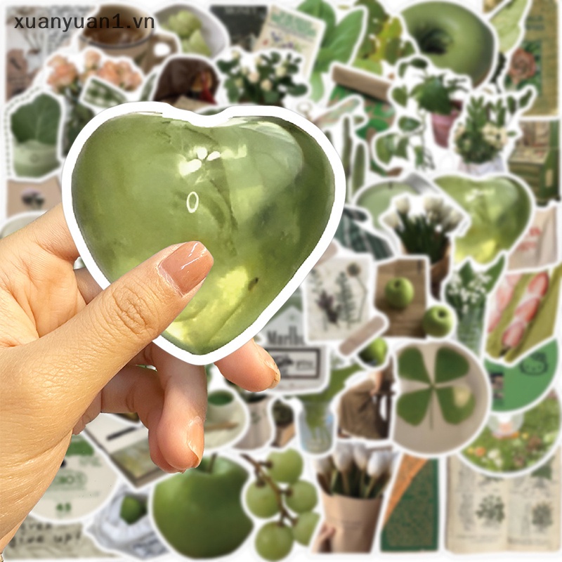 Set 62 Đề Can Dán Trang Trí Sổ Tay / Nhật Ký / Xe Đạp / Xe Hơi