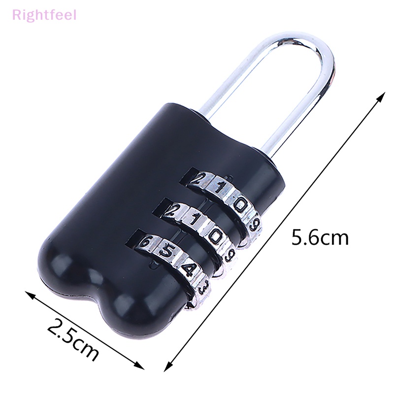 Ổ Khóa Mật Khẩu 3 Chữ Số Mini Bằng Hợp Kim Nhôm Mới Tiện Lợi Cho Vali Du Lịch