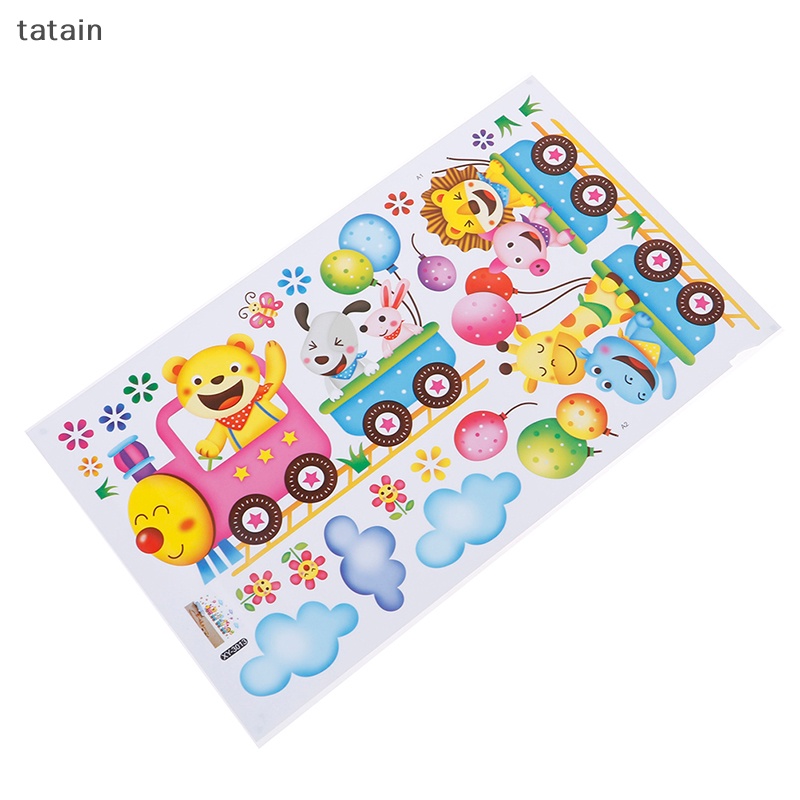 Miếng Dán Tường Hình Tàu Lửa / Động Vật Độc Đáo Trang Trí Nhà Cửa DIY Vn VN