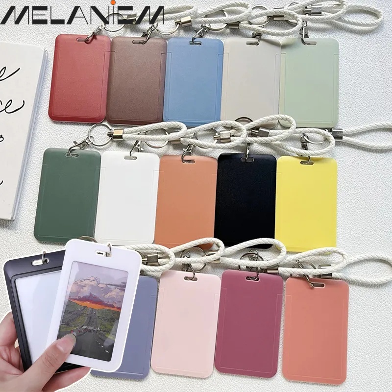 Ví Đựng Thẻ ID / Móc Khóa Bằng Nhựa Màu Kẹo Chống Thấm Nước Nhỏ Gọn Tiện Dụng Màu Sắc