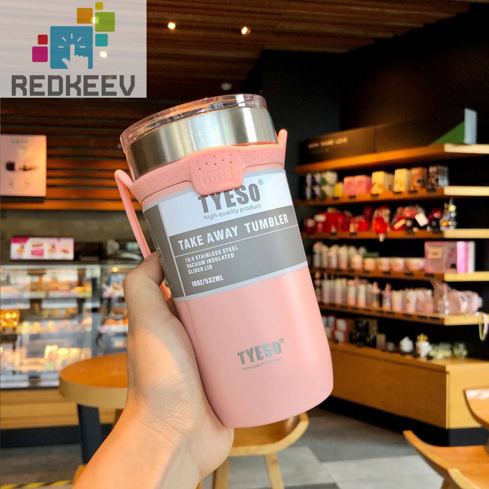 Bình Đựng Nước Cách Nhiệt 550ml / 710ml Có Quai Cầm Và Ống Hút