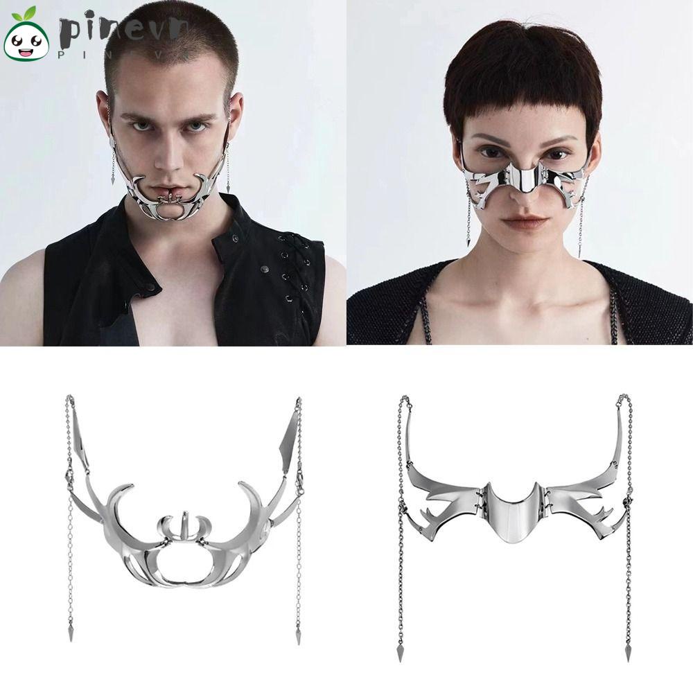 PINEVN Túi Đeo Chéo Dạng Lỏng Phong Cách Punk Gothic Thời Trang Cho Nam Và Nữ