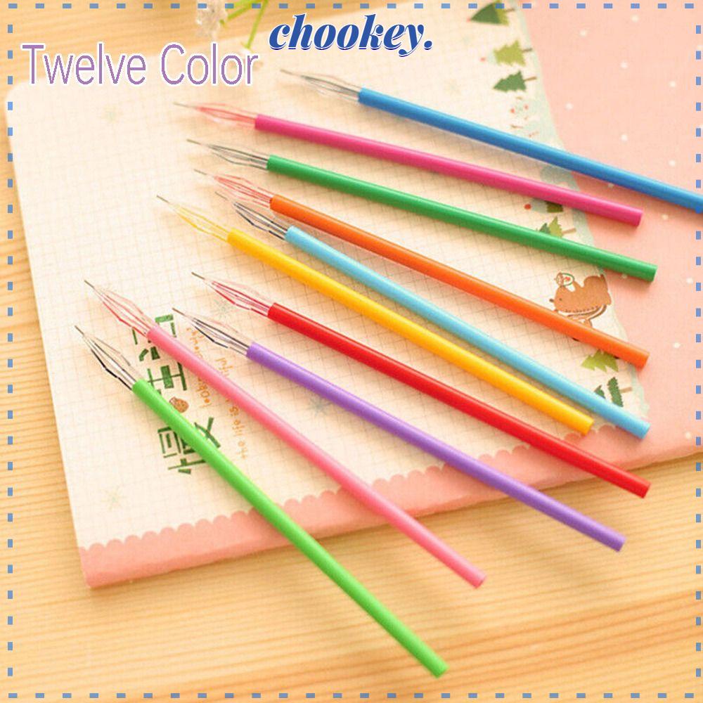 CHOOKEY Bộ 12 Bút Mực Gel Nhiều Màu Sắc