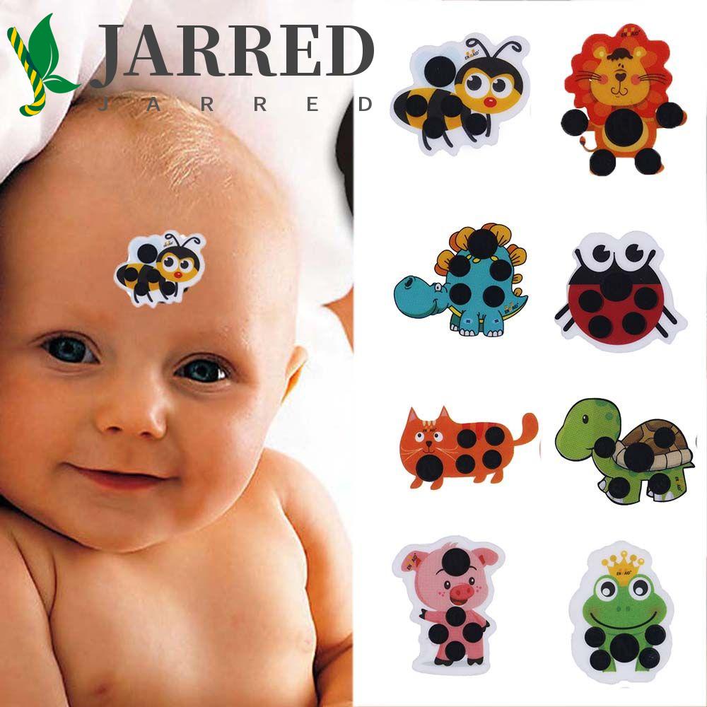 JARRED Bộ 10 Miếng Dán Nhiệt Kế Kiểu Hoạt Hình Dễ Thương Cho Bé