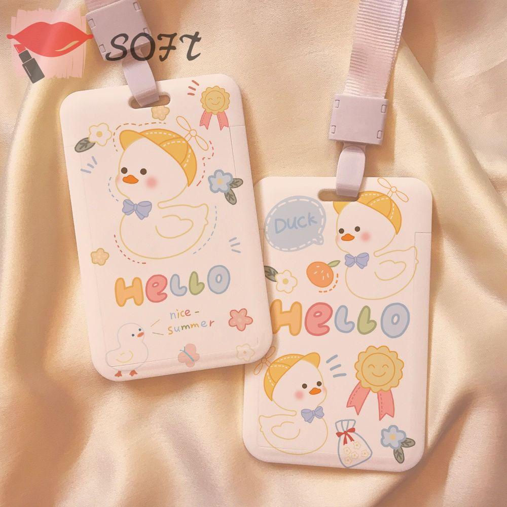 SOFTNESS Ví Nhựa Đựng Thẻ Tín Dụng / Danh Thiếp Kiểu Dáng Đáng Yêu Dành Cho Nam Và Nữ