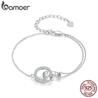 BAMOER Vòng Đeo Tay bạc 925 ThờI Trang Cho Nữ
