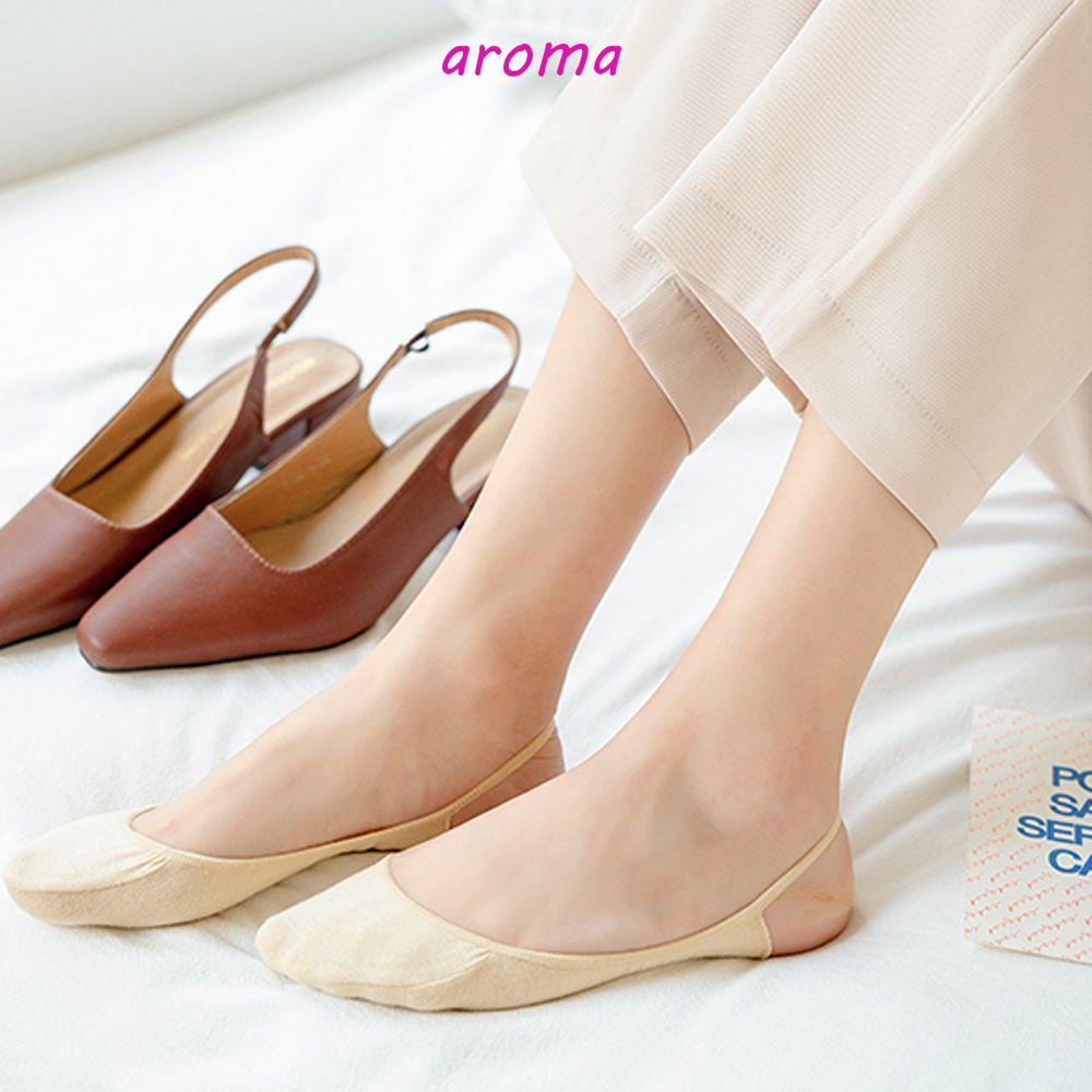 AROMA Đôi Vớ Cotton Mang Trong Nhà Chống Trượt Thoải Mái Cho Nữ