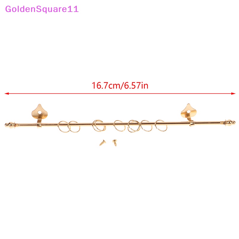 Thanh Rèm cửa sổ Bằng Kim Loại Mạ Vàng Tỉ Lệ 1: 12 Dùng Trang Trí Nhà Búp Bê