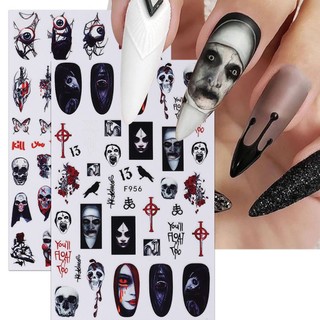Sticker 3d | halloween valak 2023 | trang trí móng tay