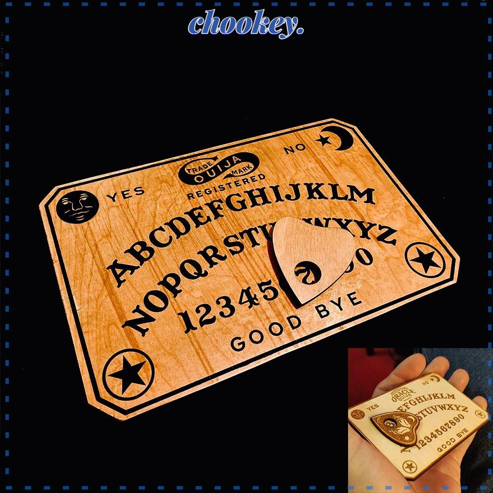 CHOOKEY Bộ Bảng Gỗ Ouija Trò Chơi Pendulum Kèm Phụ Kiện