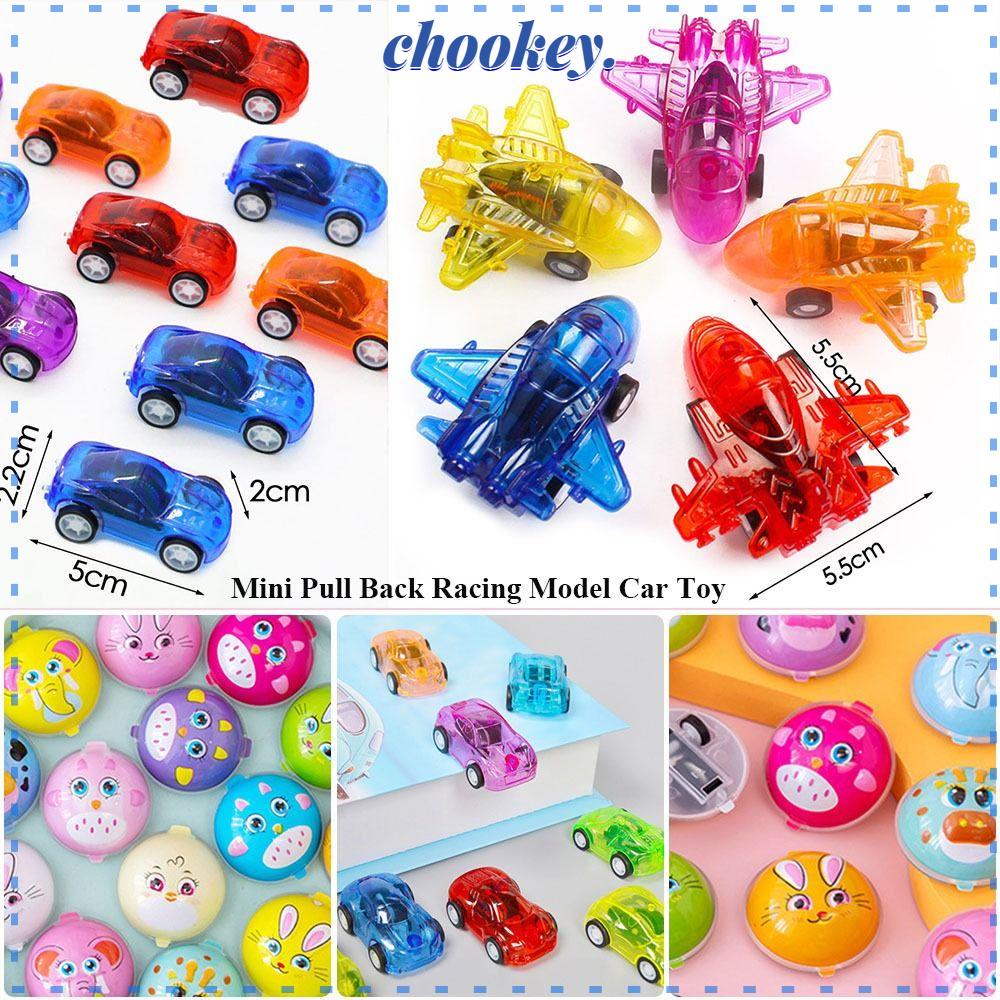 CHOOKEY Set 5 Mô Hình Xe Buýt Hoạt Hình Cho Bé Trai