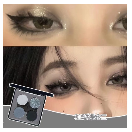 Bảng Phấn Mắt Kaleidos Màu Khói Tông Đất Lấp Lánh