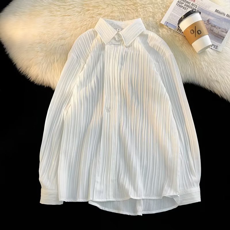 Áo Sơ Mi Dài Tay Vải Mỏng Thời Trang Mùa Xuân Hè Giản Dị Dành Cho Nam