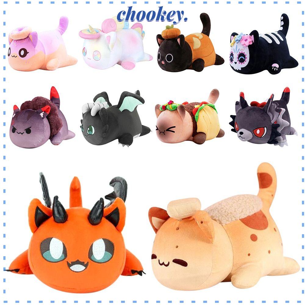 CHOOKEY Thú Nhồi Bông Hình Chú Mèo Hoạt Hình Đáng Yêu