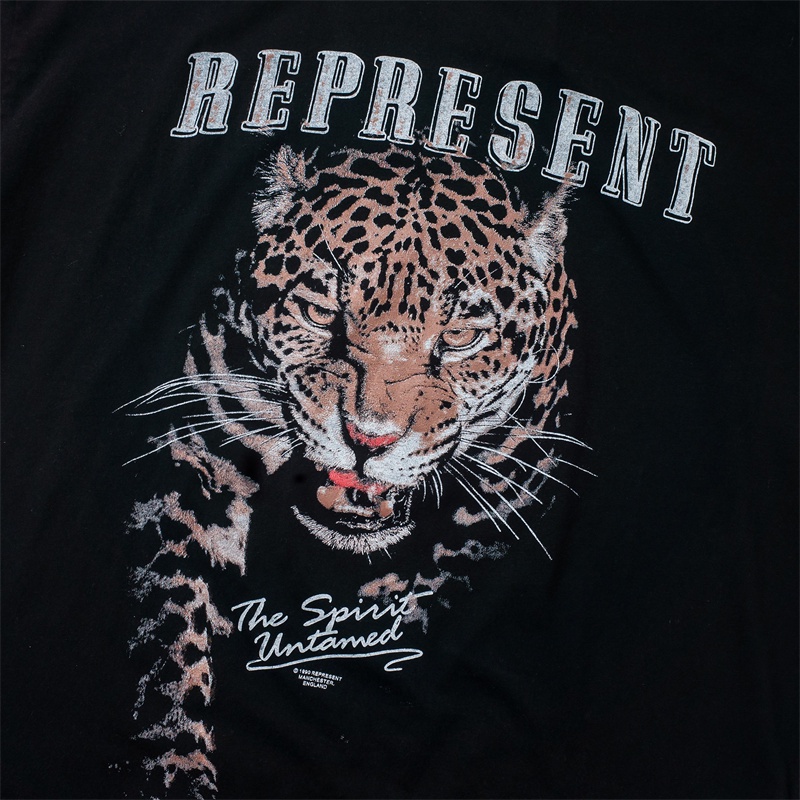 Áo Thun Tay Ngắn Cổ Tròn In Hình Báo Đốm REP88RES88ENT 88