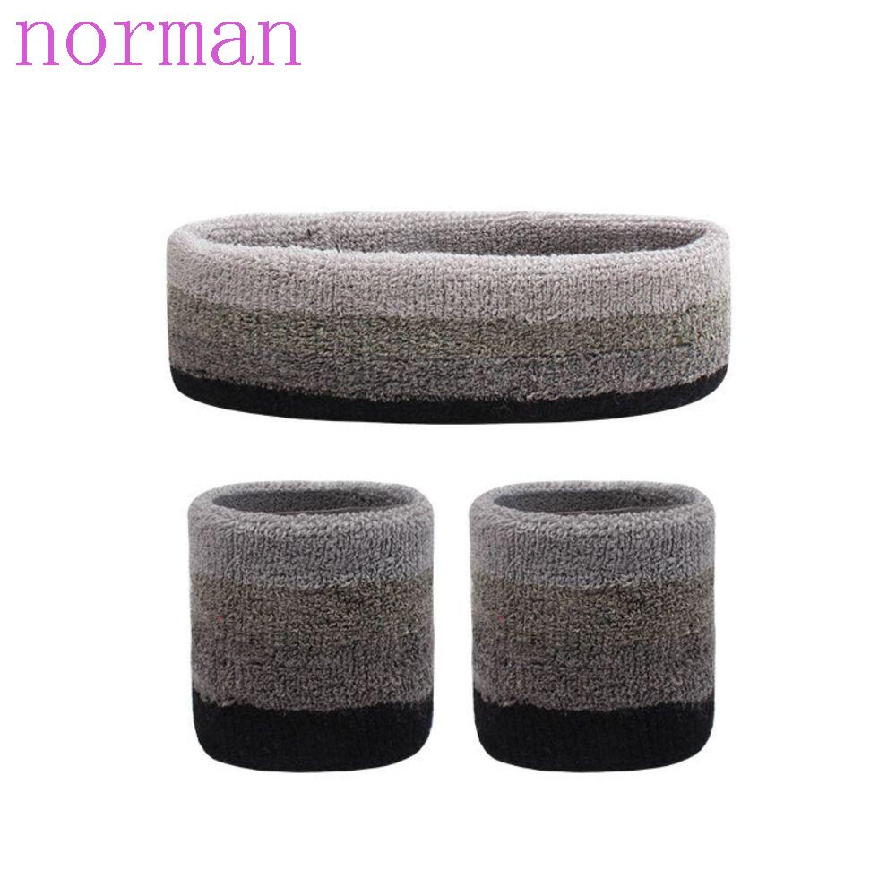 NORMAN Băng Đô Quấn Đầu Thấm Hút Mồ Hôi Cho Nam Nữ Chơi Thể Thao