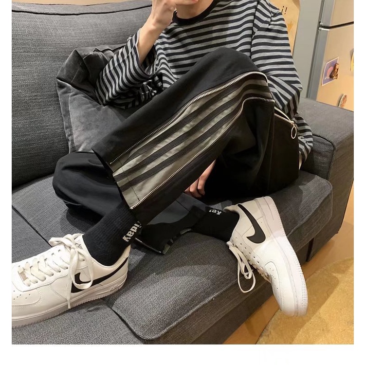 Quần Dài Dáng Suông Rộng Phong Cách Thời Trang Đường Phố Cho Nam Giới