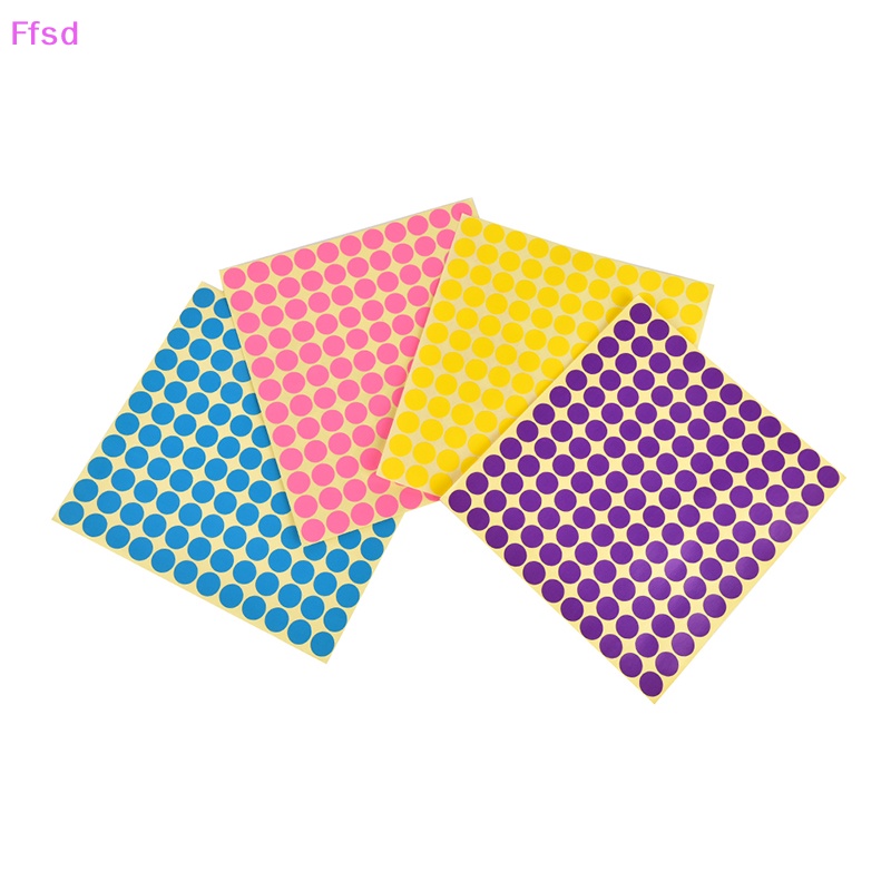 Set 132 Nhãn Dán Tròn Bằng Giấy Trang Trí Nắp Chai Lọ