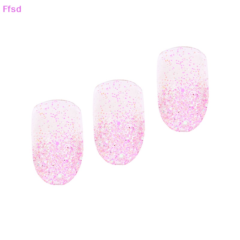 Bộ 24 Móng Tay Giả acrylic 3D Che Phủ Toàn Diện Kiểu Pháp