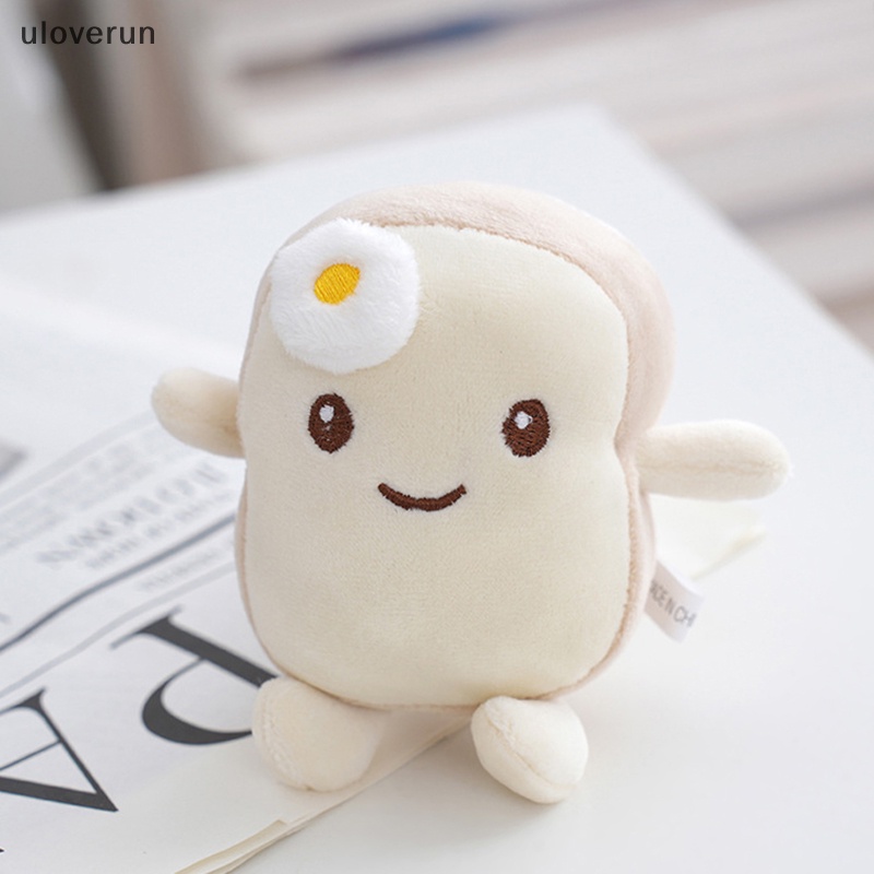 1 Móc Khóa Hình Bánh Mì Nhồi Bông 12cm Đáng Yêu