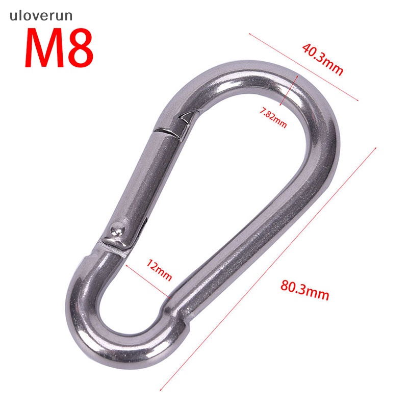 Móc Khóa Carabiner Bằng Thép Không Gỉ 304 Nhanh Chóng Tiện Lợi