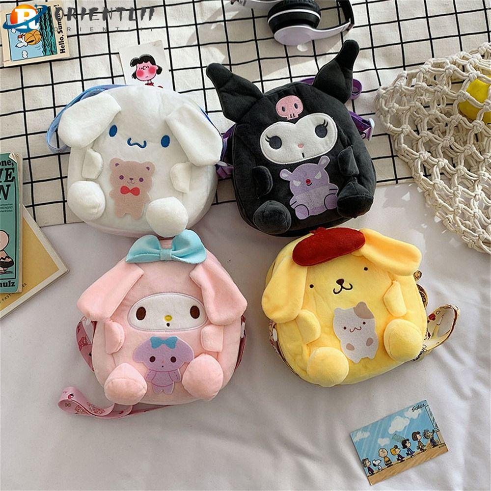 ORIENTLII Túi Đeo Chéo Đựng Tiền Xu Hình Chú Thỏ Cinnamoroll Nhồi Bông Đáng Yêu