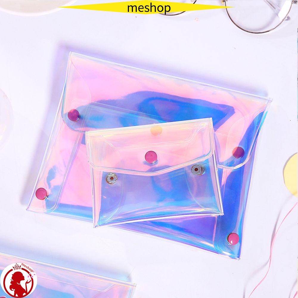 ME Ví Đựng Tiền Xu / Chìa Khóa / Dây Cáp Bằng PVC Trong Suốt Thời Trang