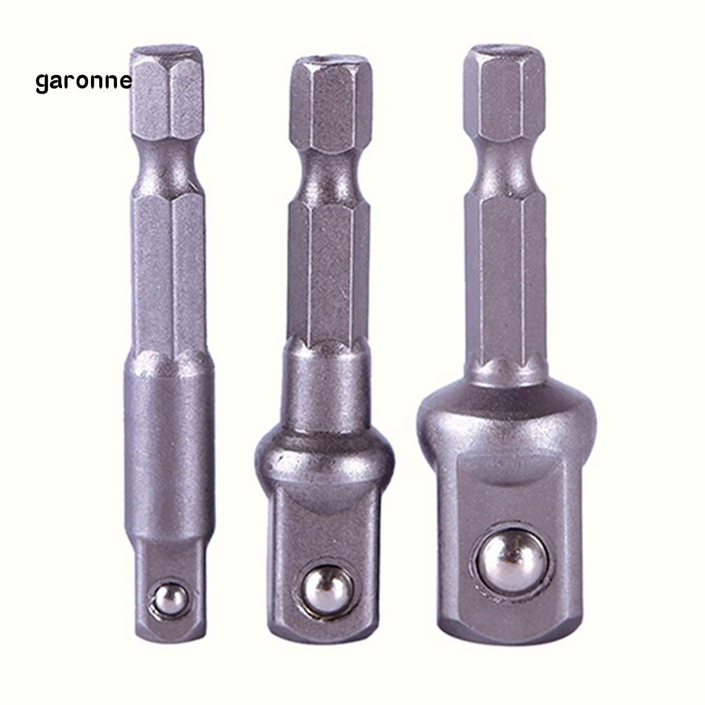 Set 3 Đầu Chuyển Đổi Mũi Khoan Lục Giác 1 / 4inch 3 / 8inch 1 / 2inch Chuyên Dụng