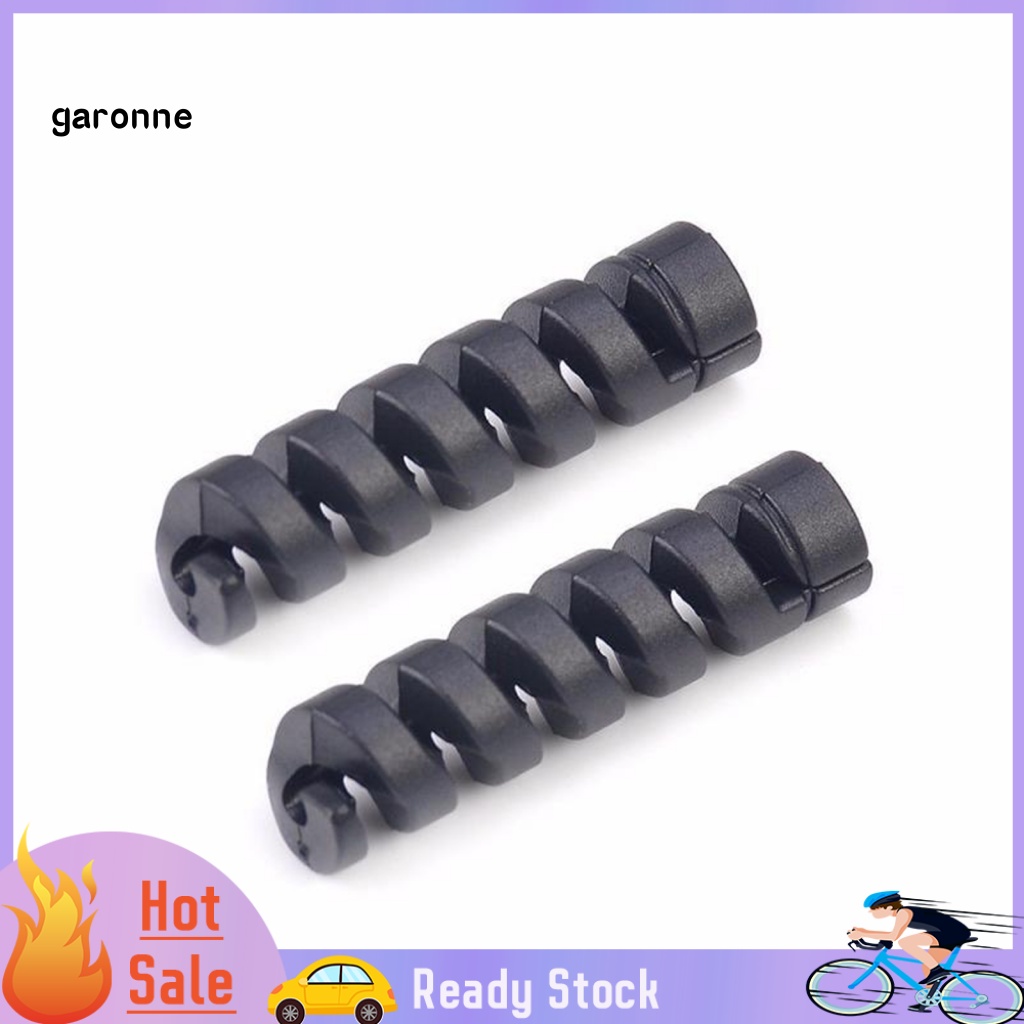 1 Cặp Dây Quấn Bảo Vệ Cáp Sạc / Điện Thoại / Máy Tính / Laptop Hình Xoắn Ốc Bằng Nhựa Bền Chống Rối
