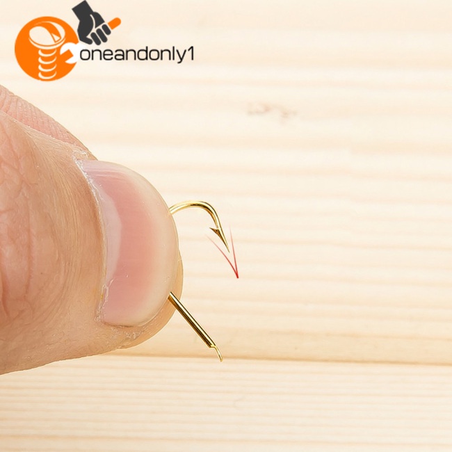 Set 11 Lưỡi Câu Cá Bằng Thép Carbon Màu Vàng Đen Chất Lượng Cao